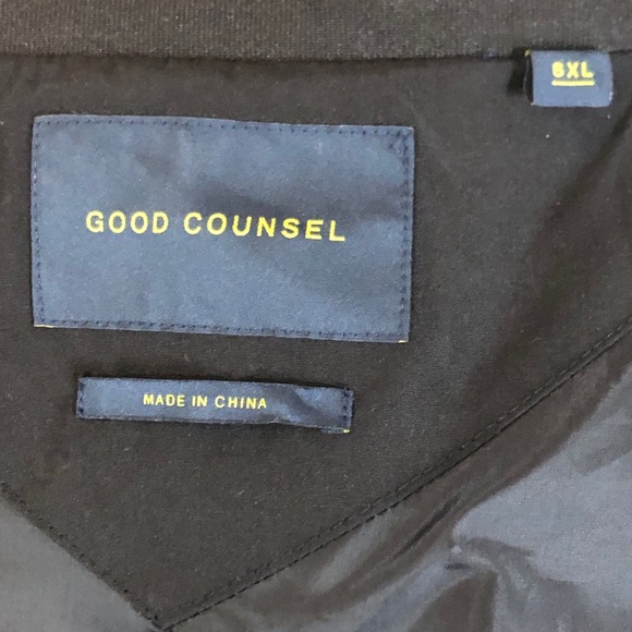 Iverson Jacket Men Sz 6XL Black Good Counsel Zip Closure Dress Athleisure Preppy - Picture 8 of 13